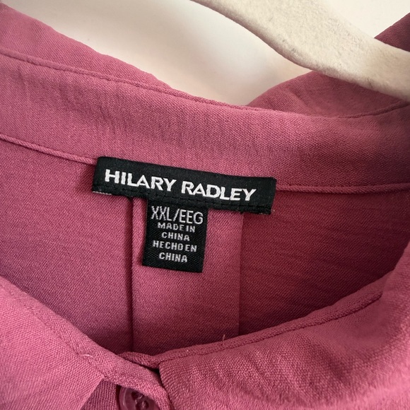 Hilary Radley Pink Collared Blouse - Picture 3 of 3